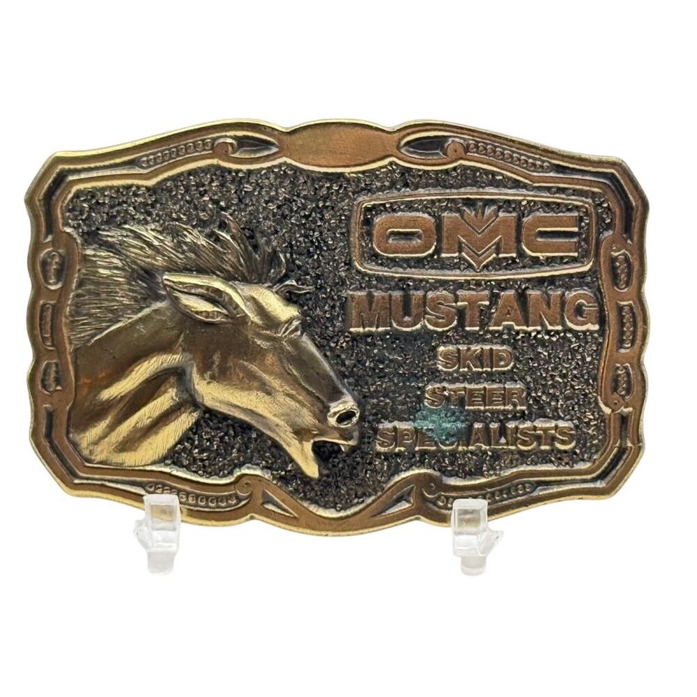 GMC GMC Mustang Horse Automotive Belt Buckle